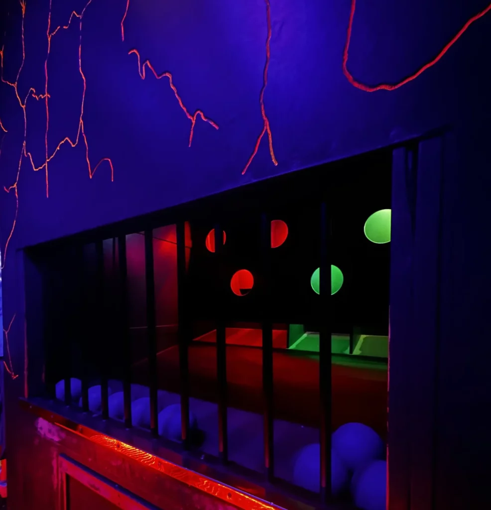 Glowing room with lava